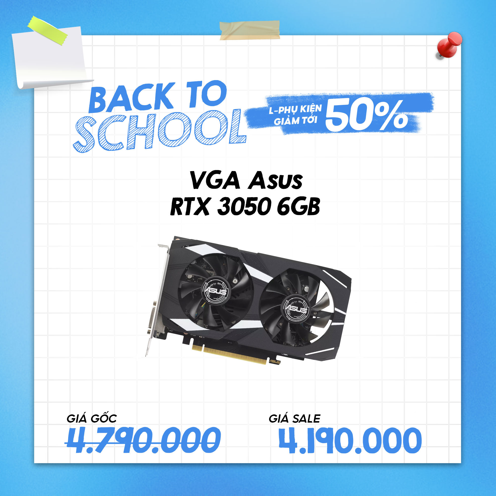 VGA Asus 3050 6GB