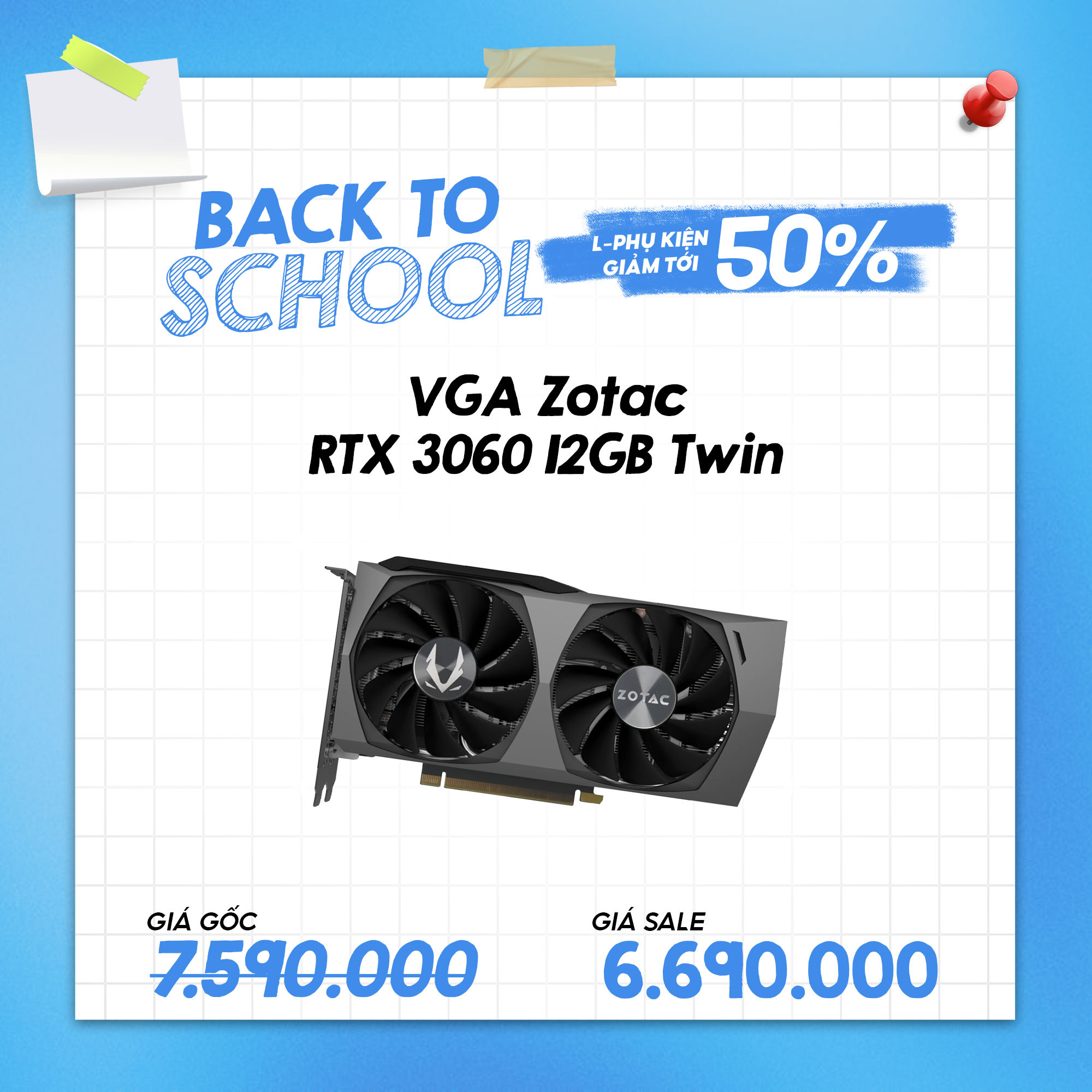 VGA ZOTAC RTX 3060 12GB Twin