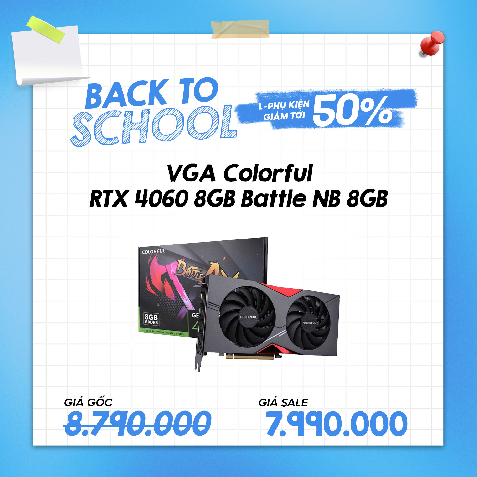 VGA Colorful RTX 4060 8GB NB 8GB