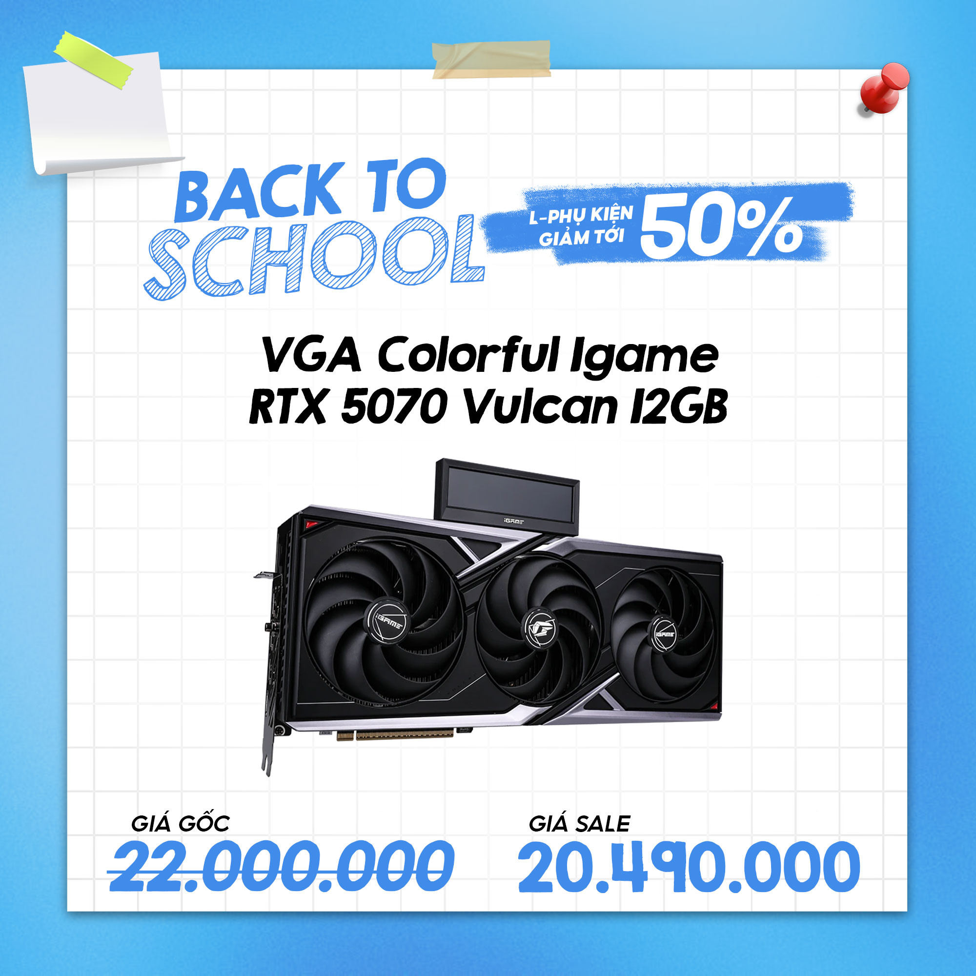 VGA Colorful Igame RTX 5070 Vulcan 12GB