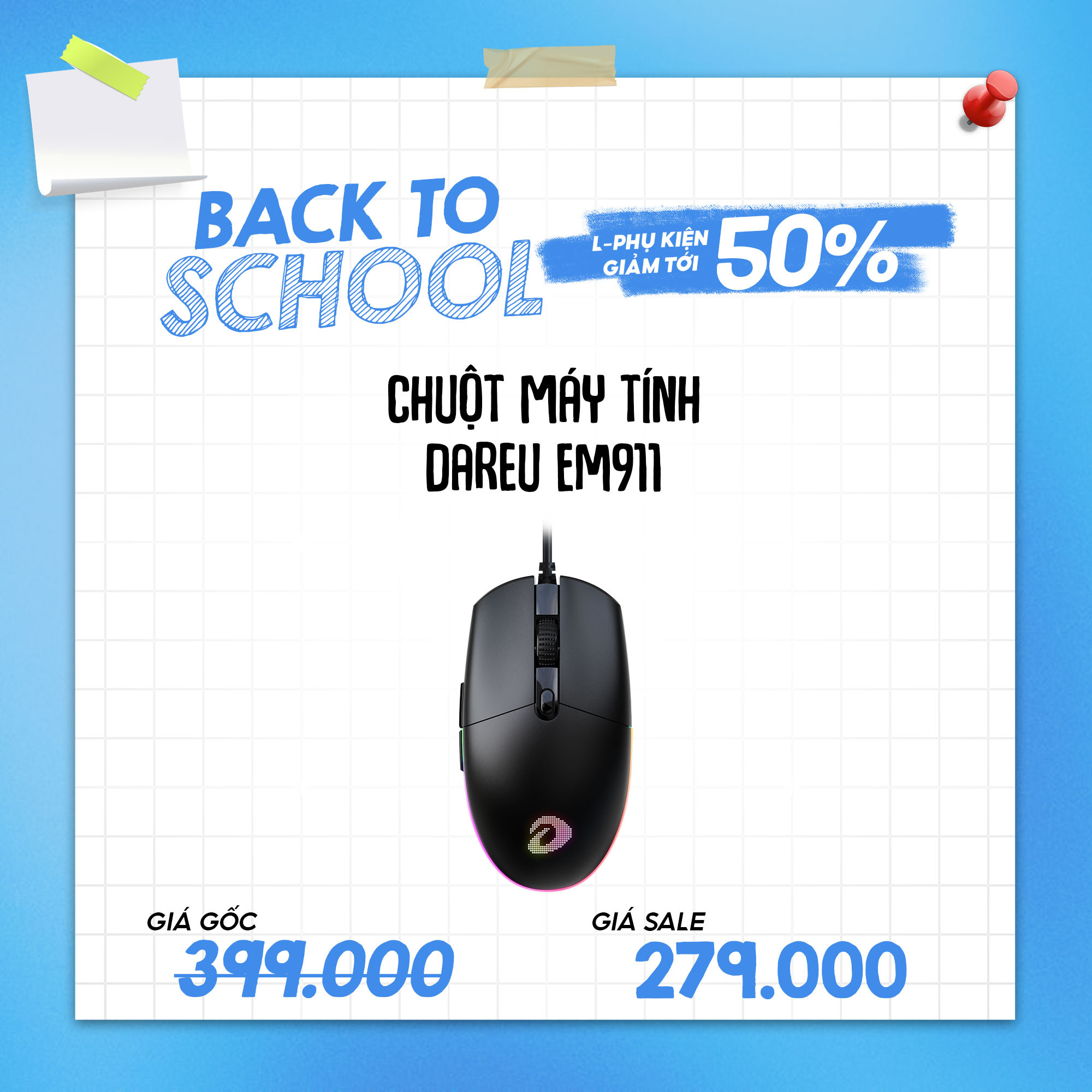 Chuột máy tính DAREU EM911