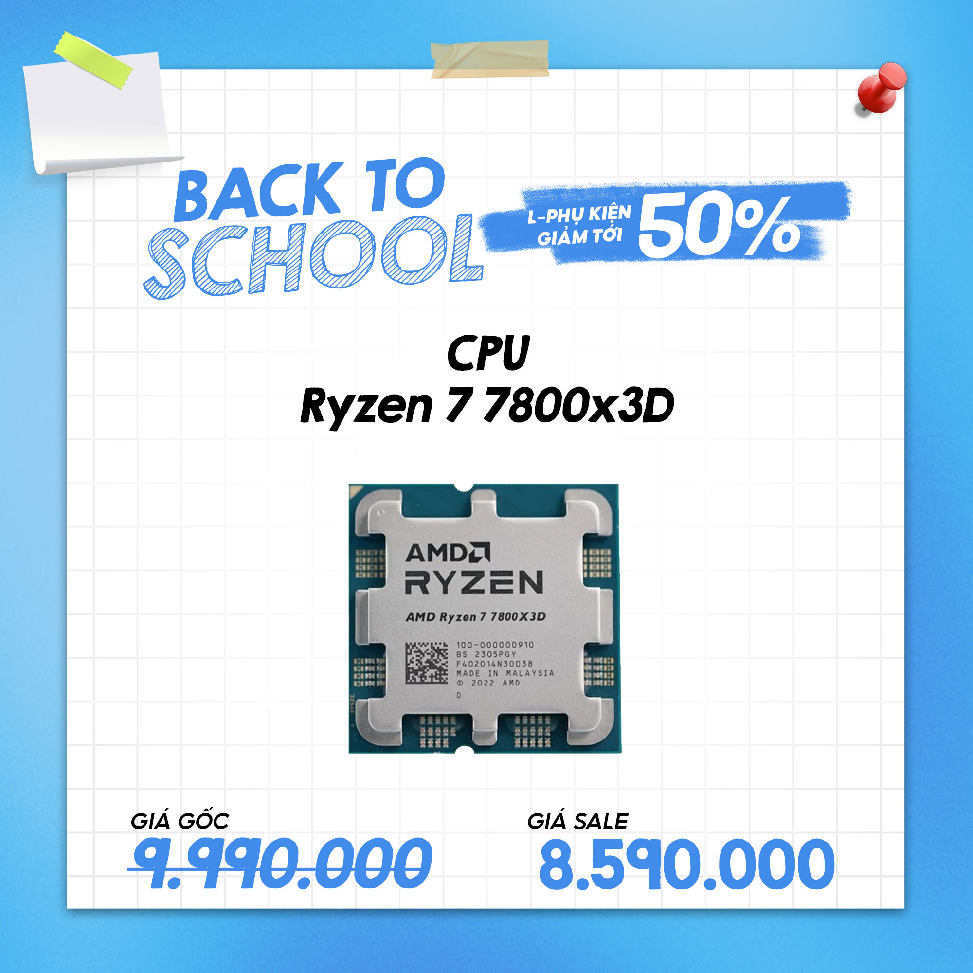 CPU Ryzen 7 7800x3D