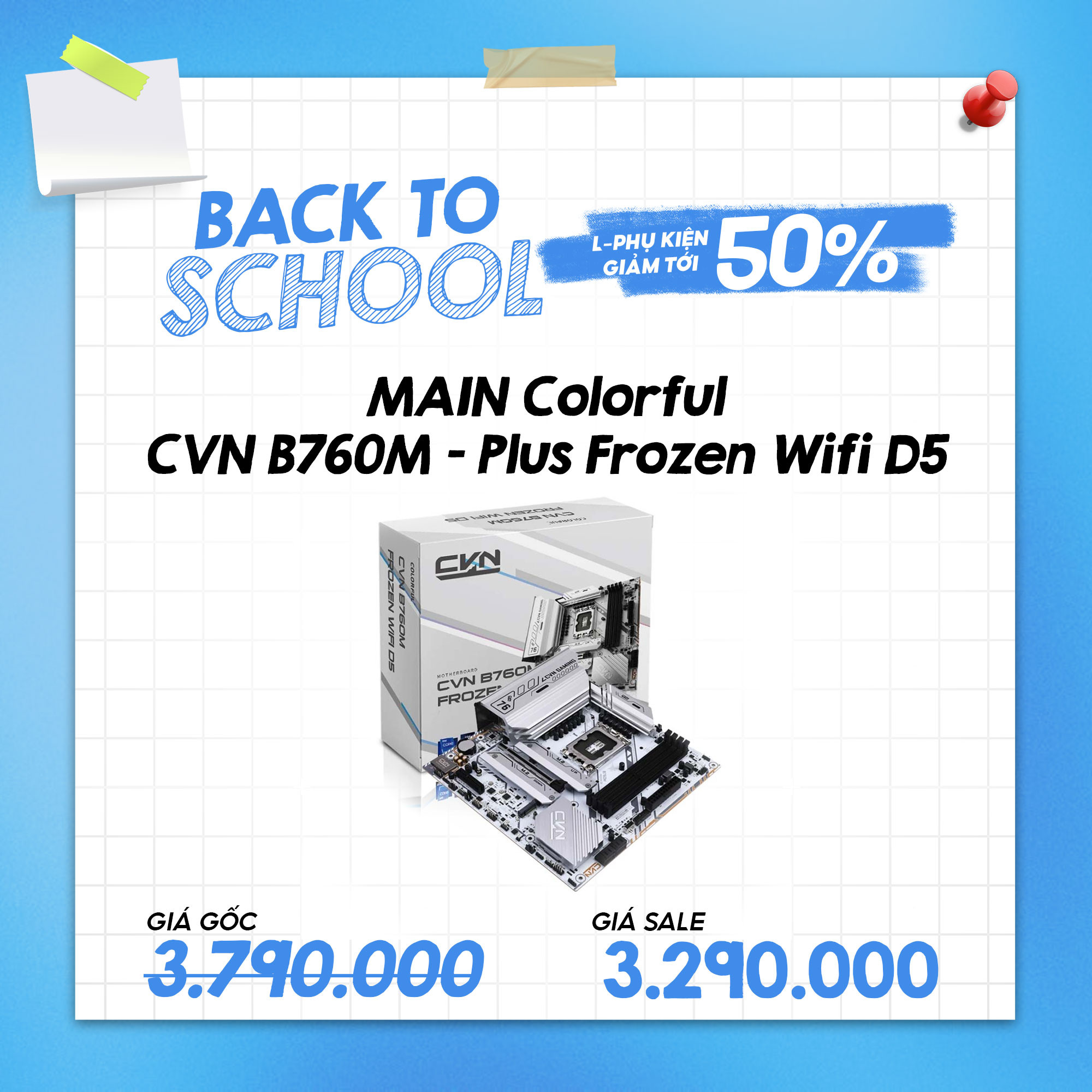 MAIN Colorful CVN B760M - Plus Frozen Wifi D5
