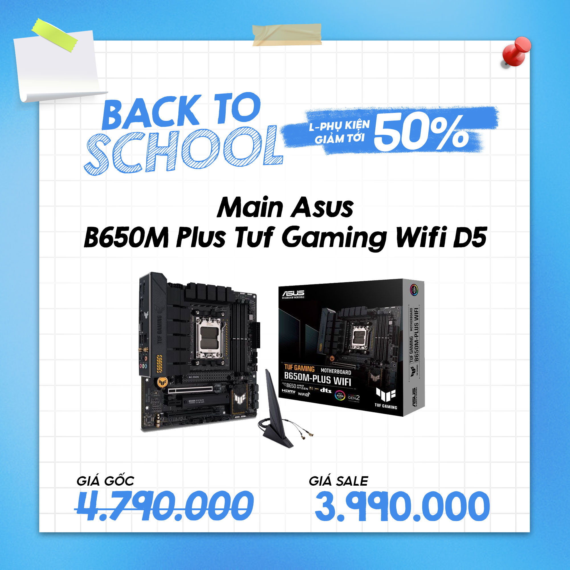 MAIN Asus B650M Plus Tuf Gaming Wifi D5