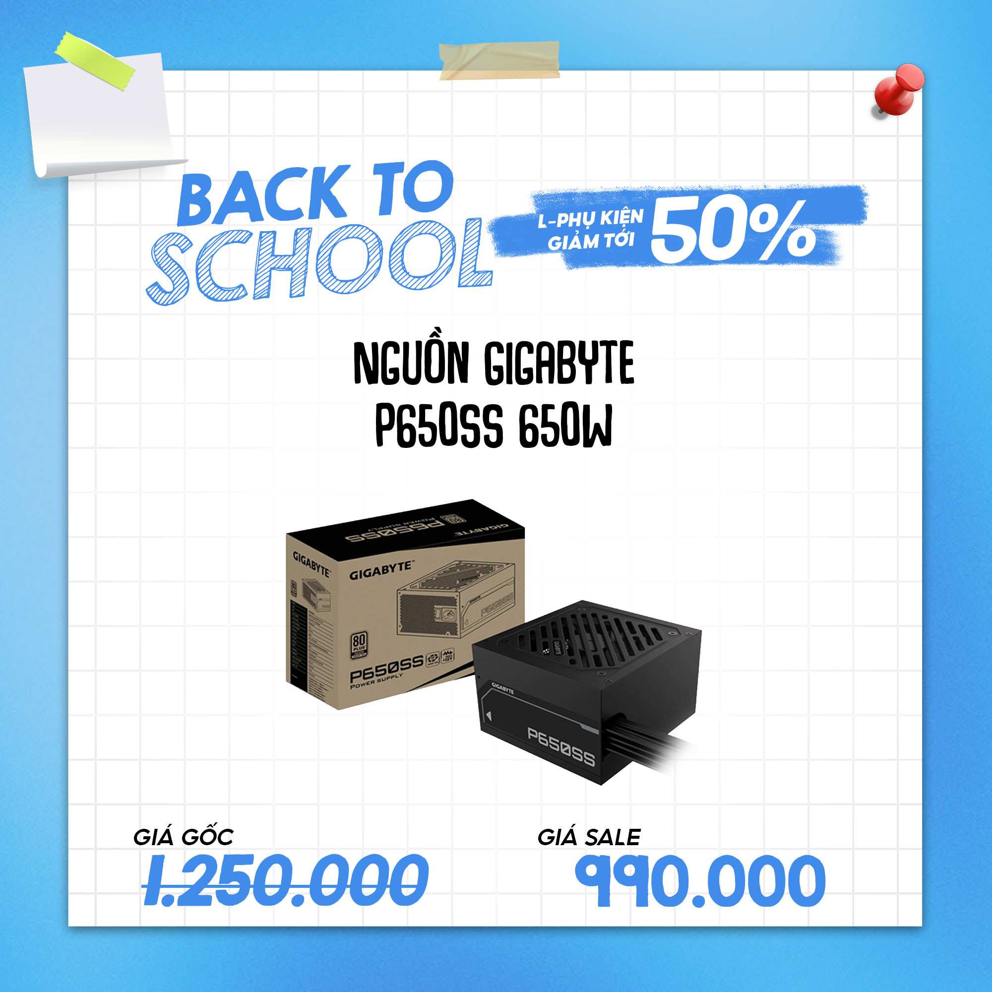 Nguồn Gigabyte P650SS 650W