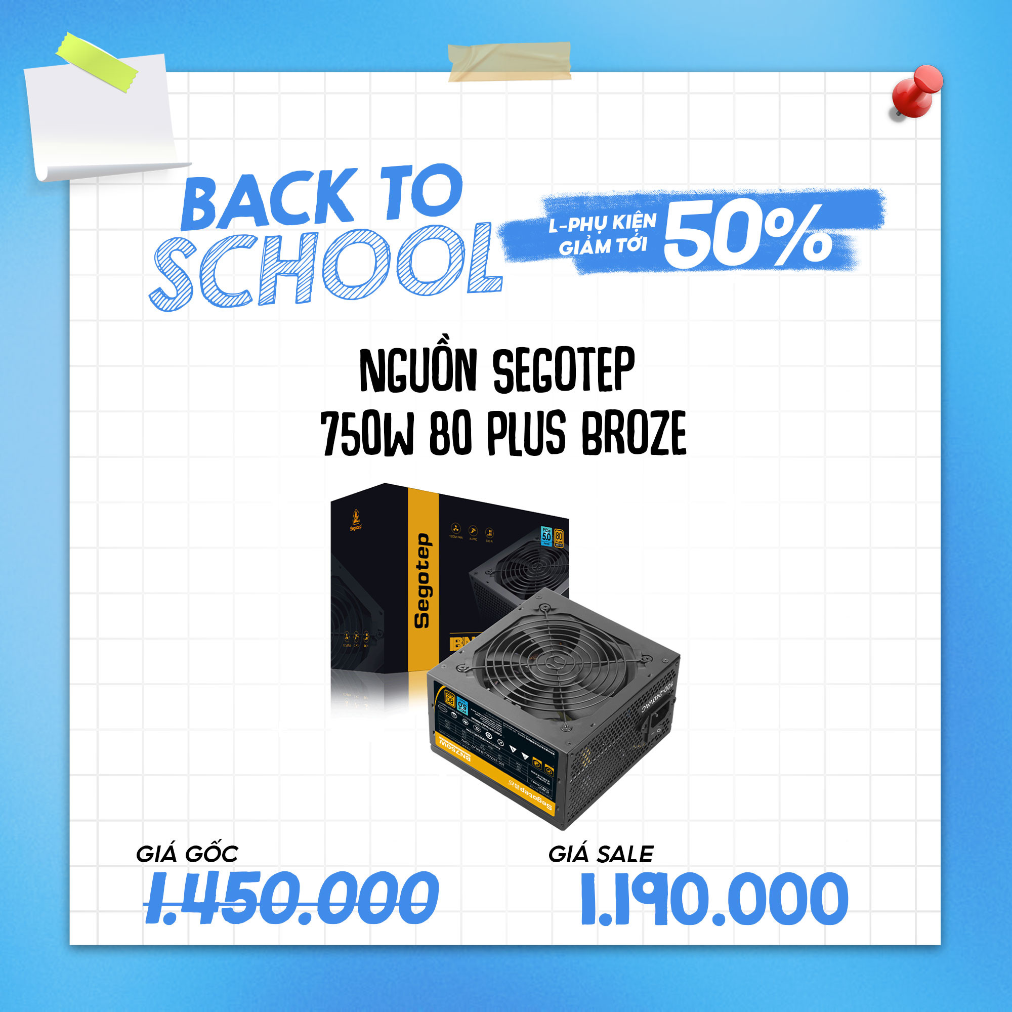 Nguồn SEGOTEP 750W 80 PLUS BROZE