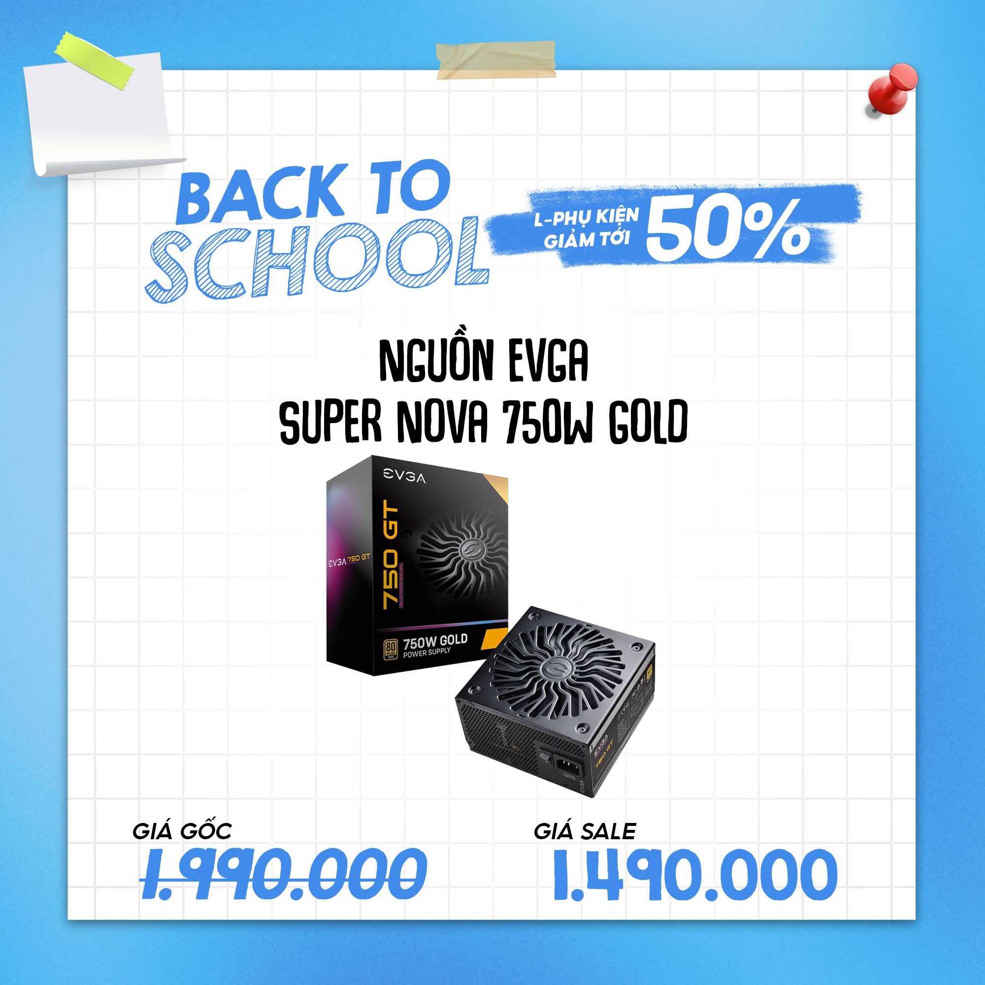 Nguồn EVGA SUPER NOVA 750W GOLD