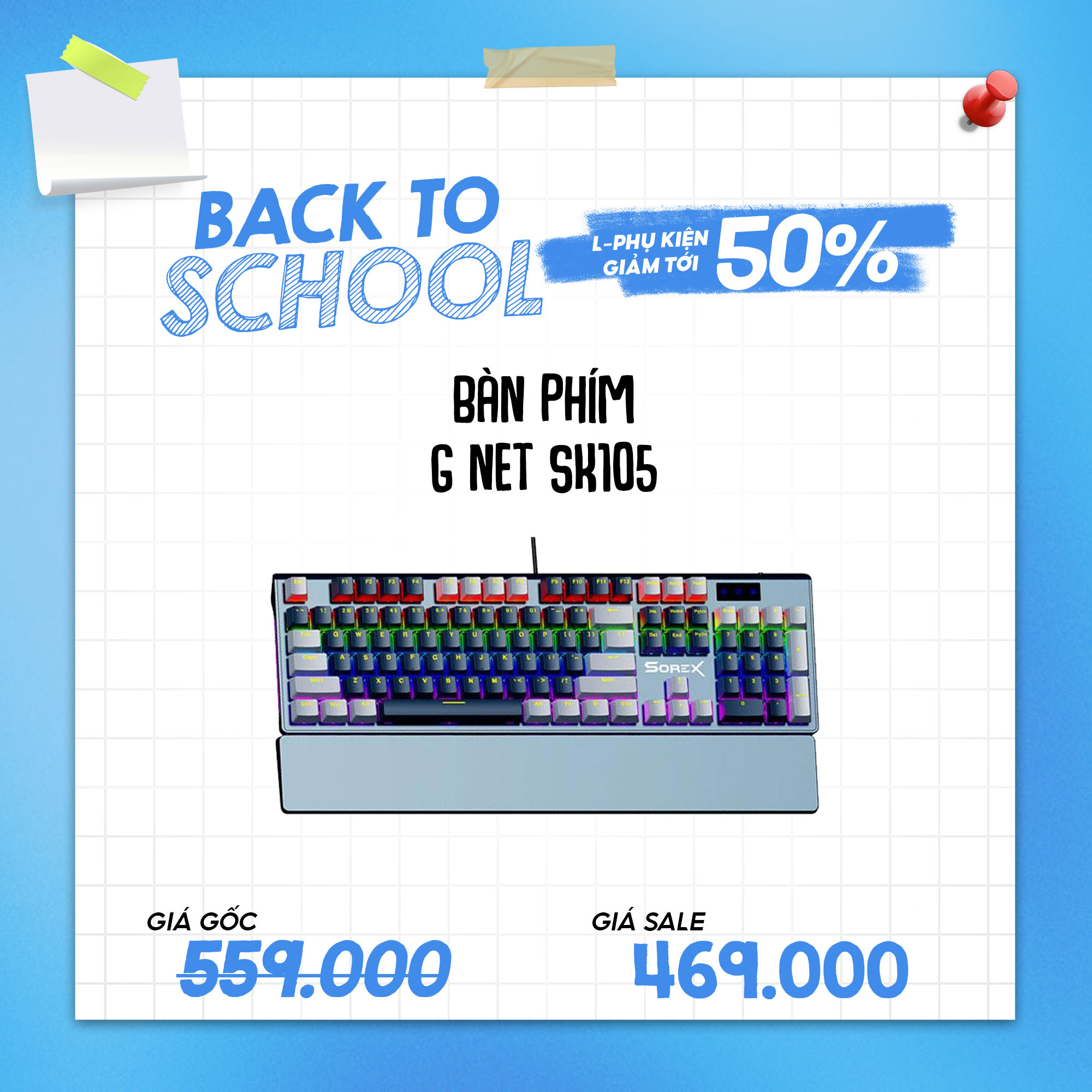 Bàn phím GNet SK105