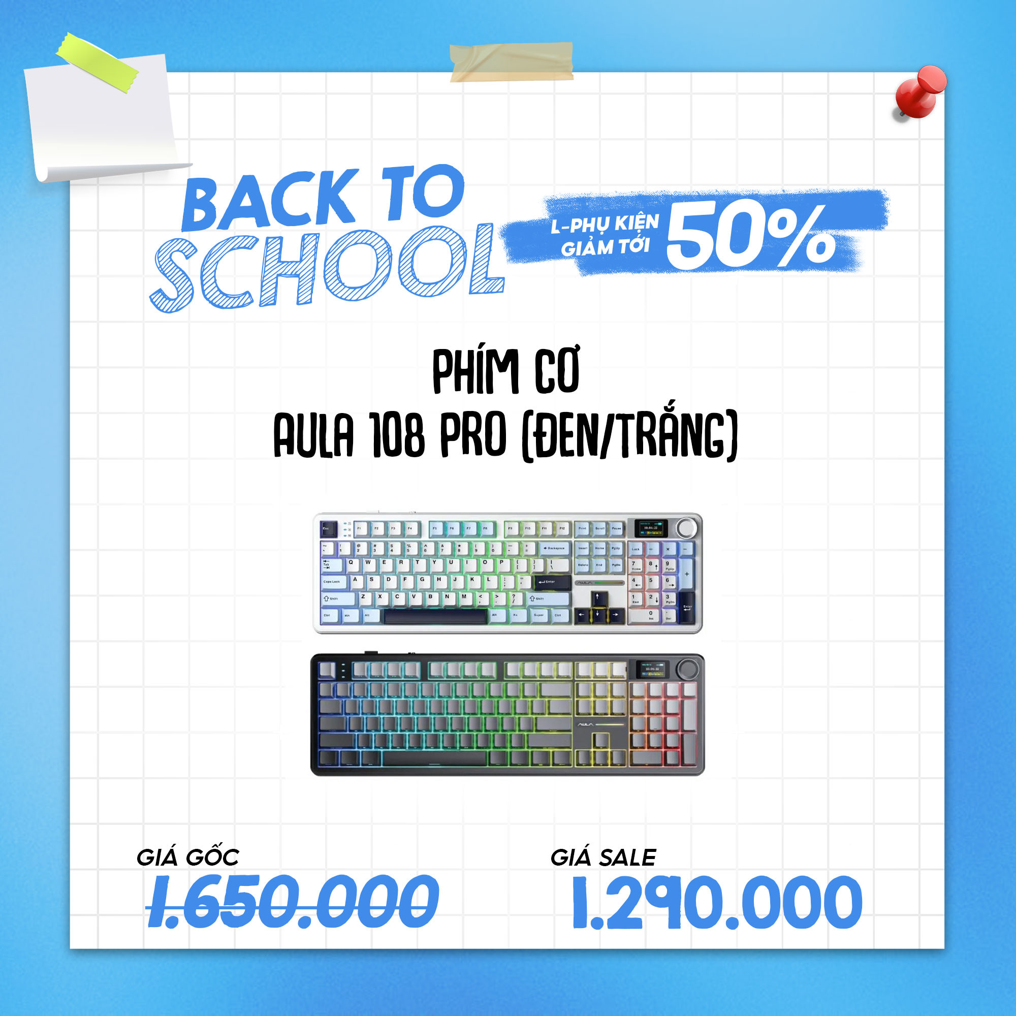 Bàn phím AULA 108 Pro