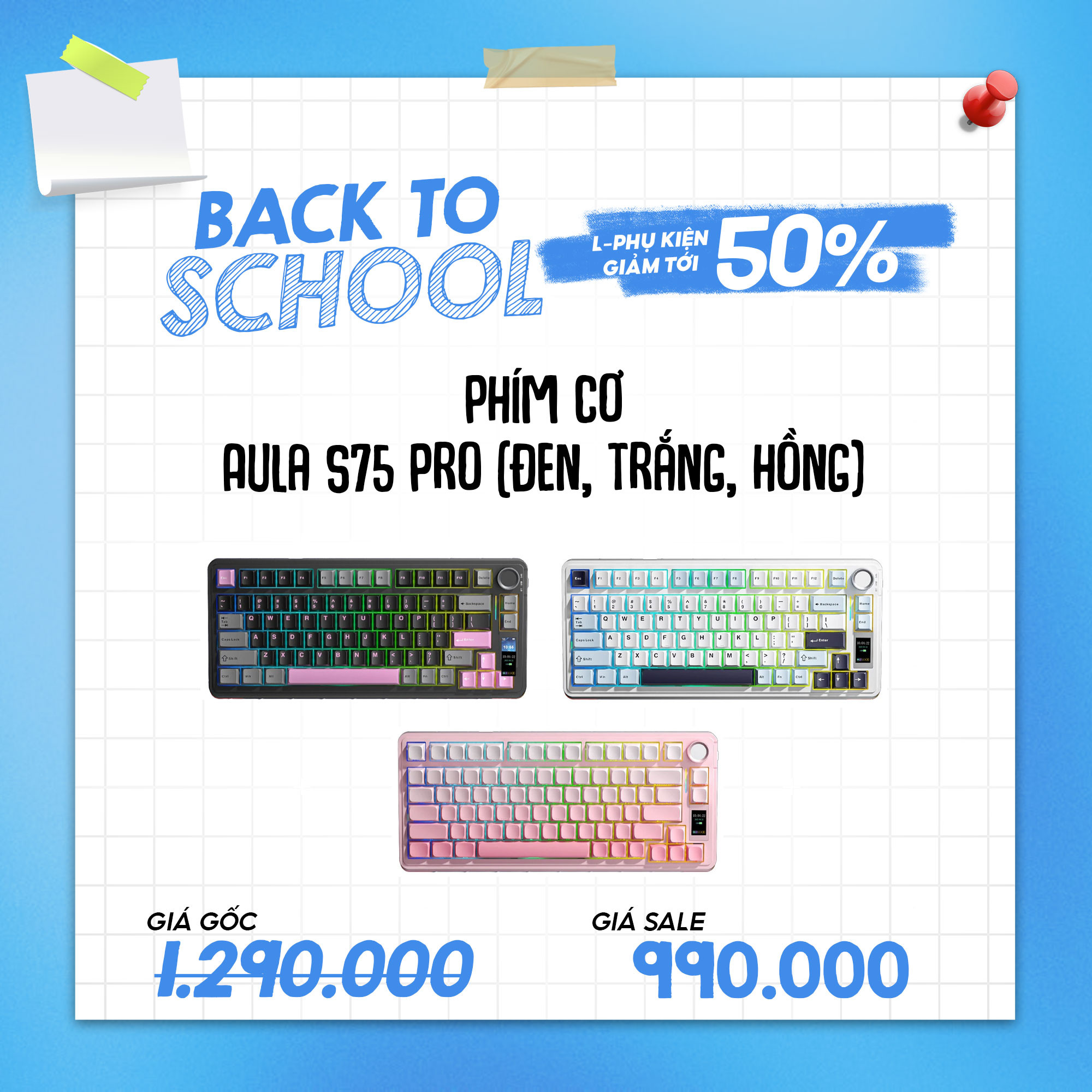 Bàn phím AULA S75 Pro