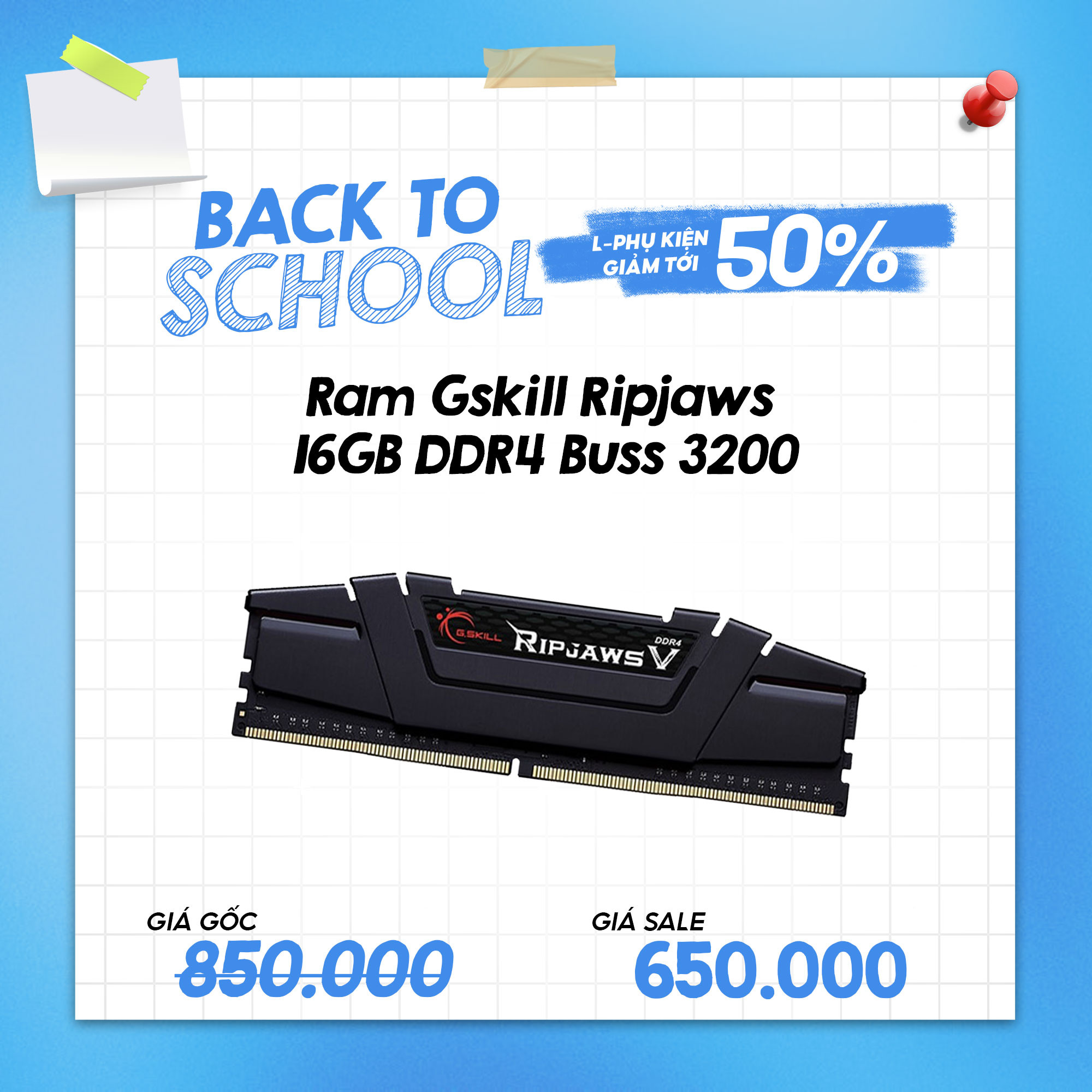 Ram Gskill Ripjaws 16Gb DDR4 Buss 3200