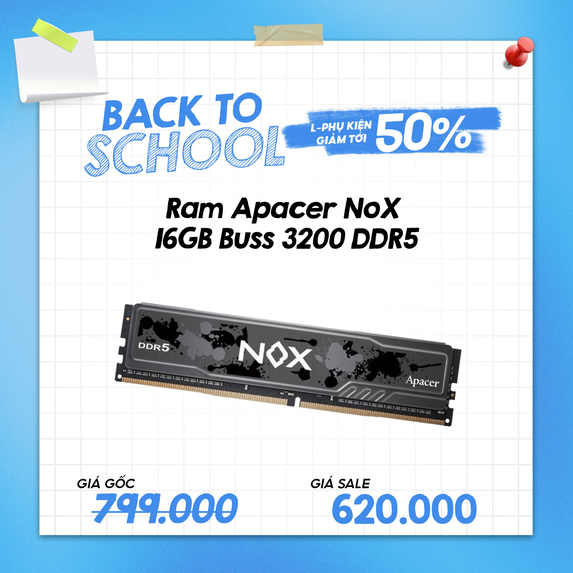 Ram Apacer Nox 16GB Buss 3200 DDR5