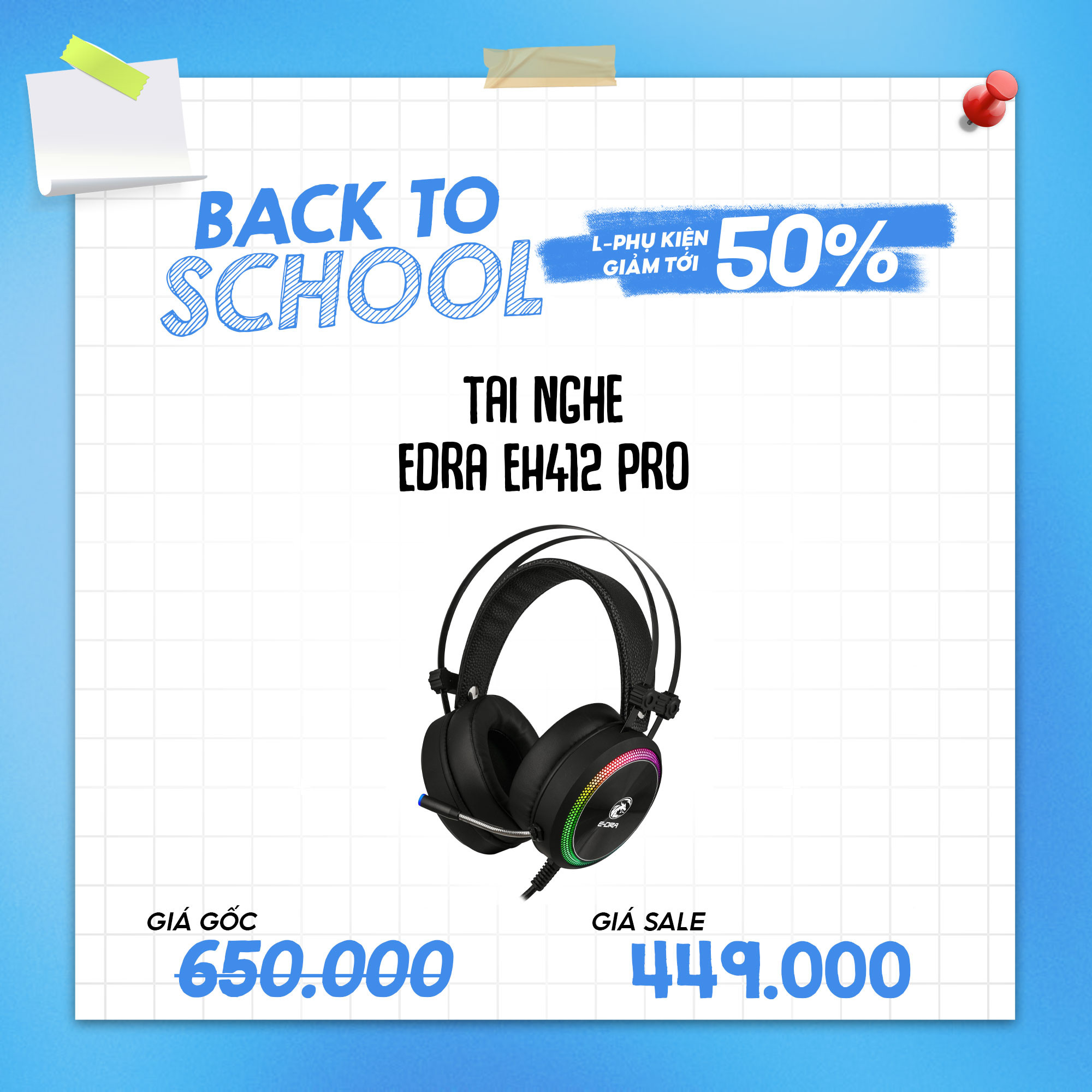 Tai nghe  EDRA EH412 PRO