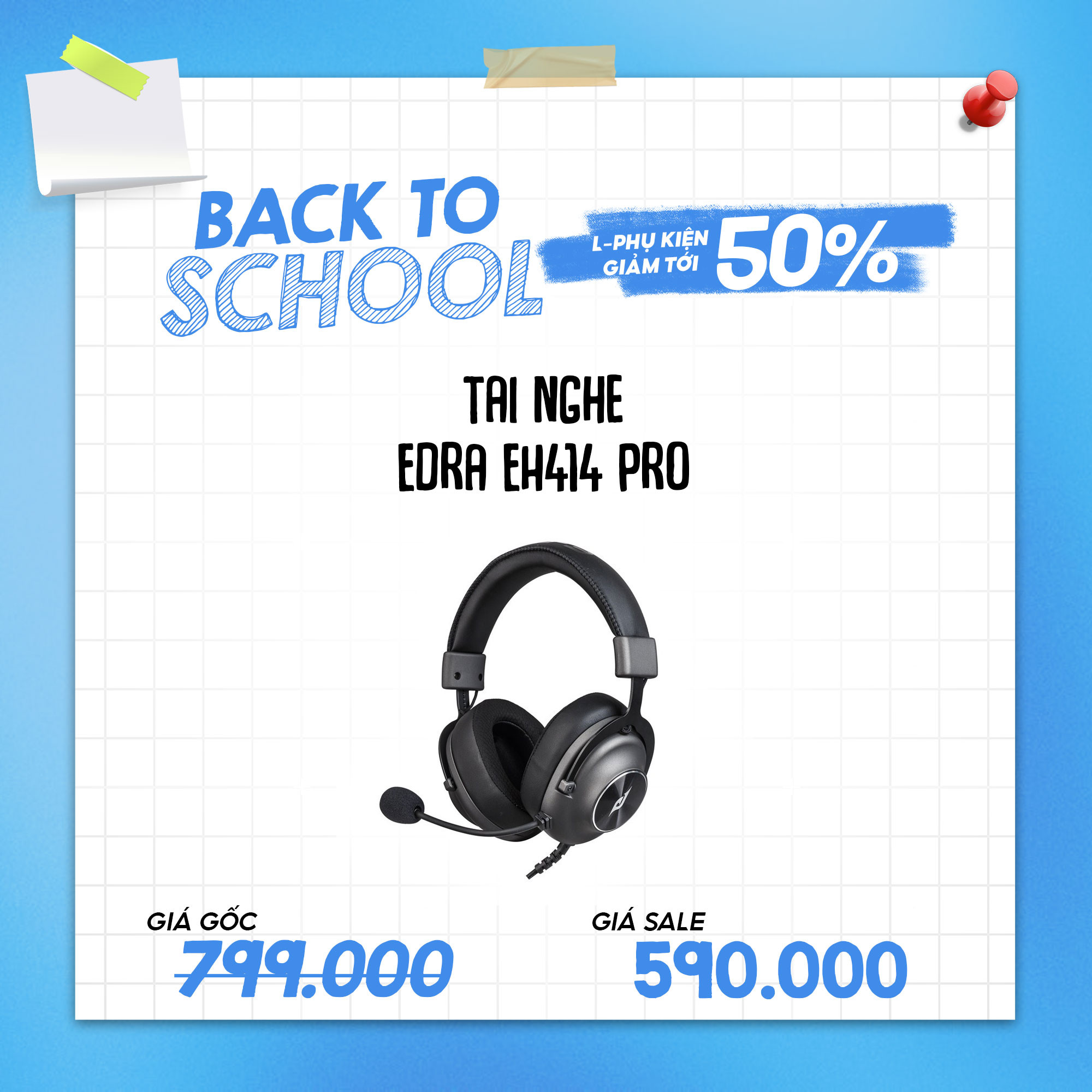 Tai nghe  EDRA EH414 PRO