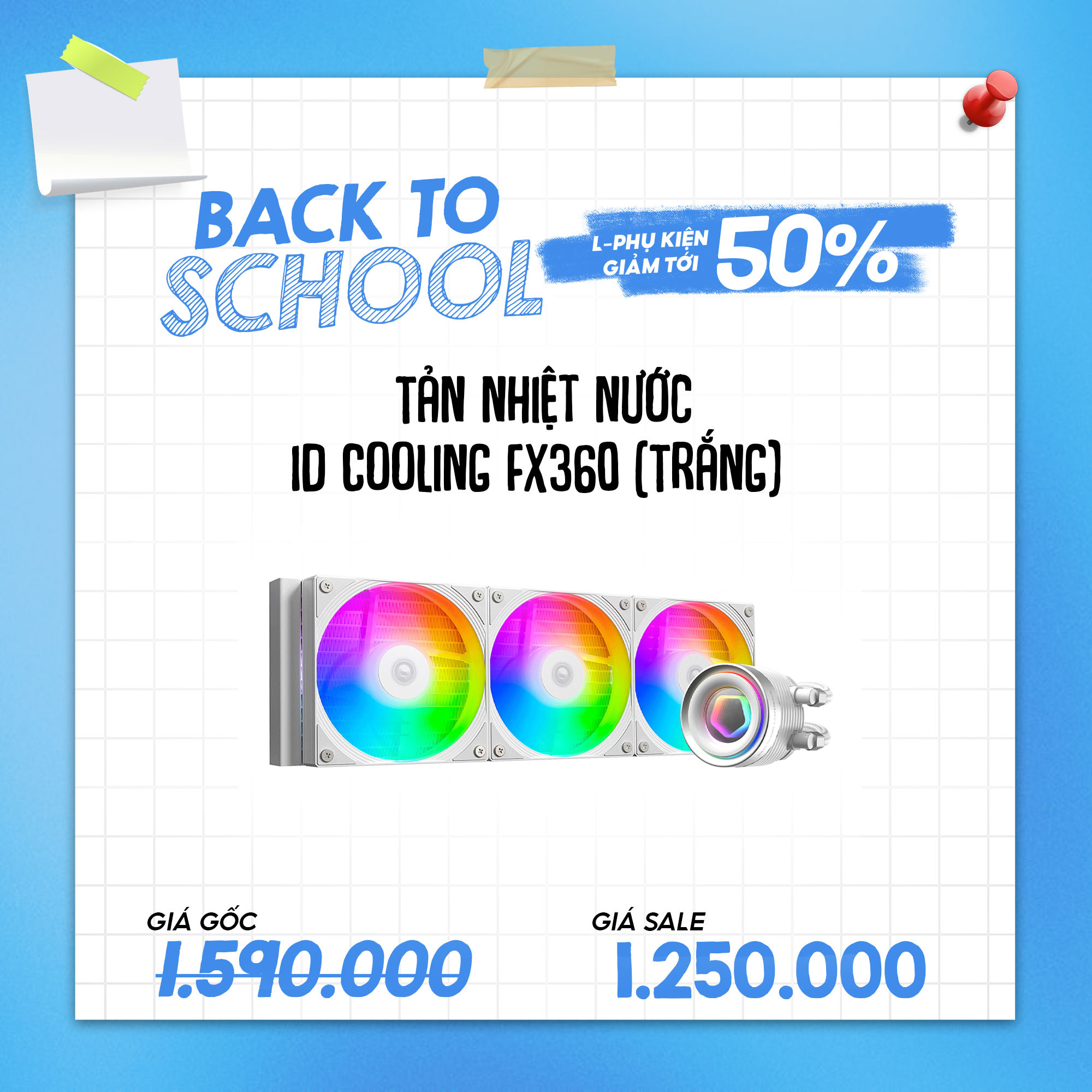 Tản nhiệt nước ID Cooling FX360 (trắng)