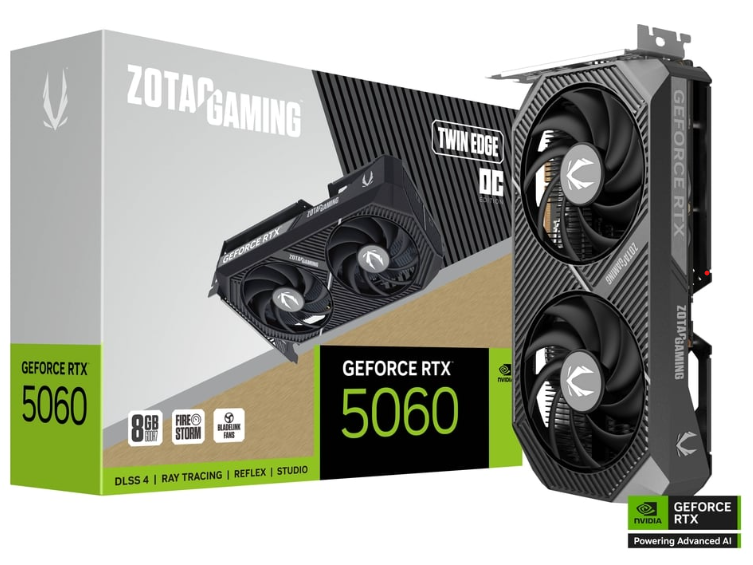 VGA Zotac RTX 5060 Twin Edge OC 8GB